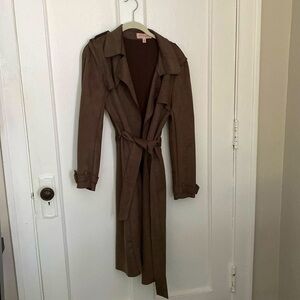 Philosophy light trench coat with belt.